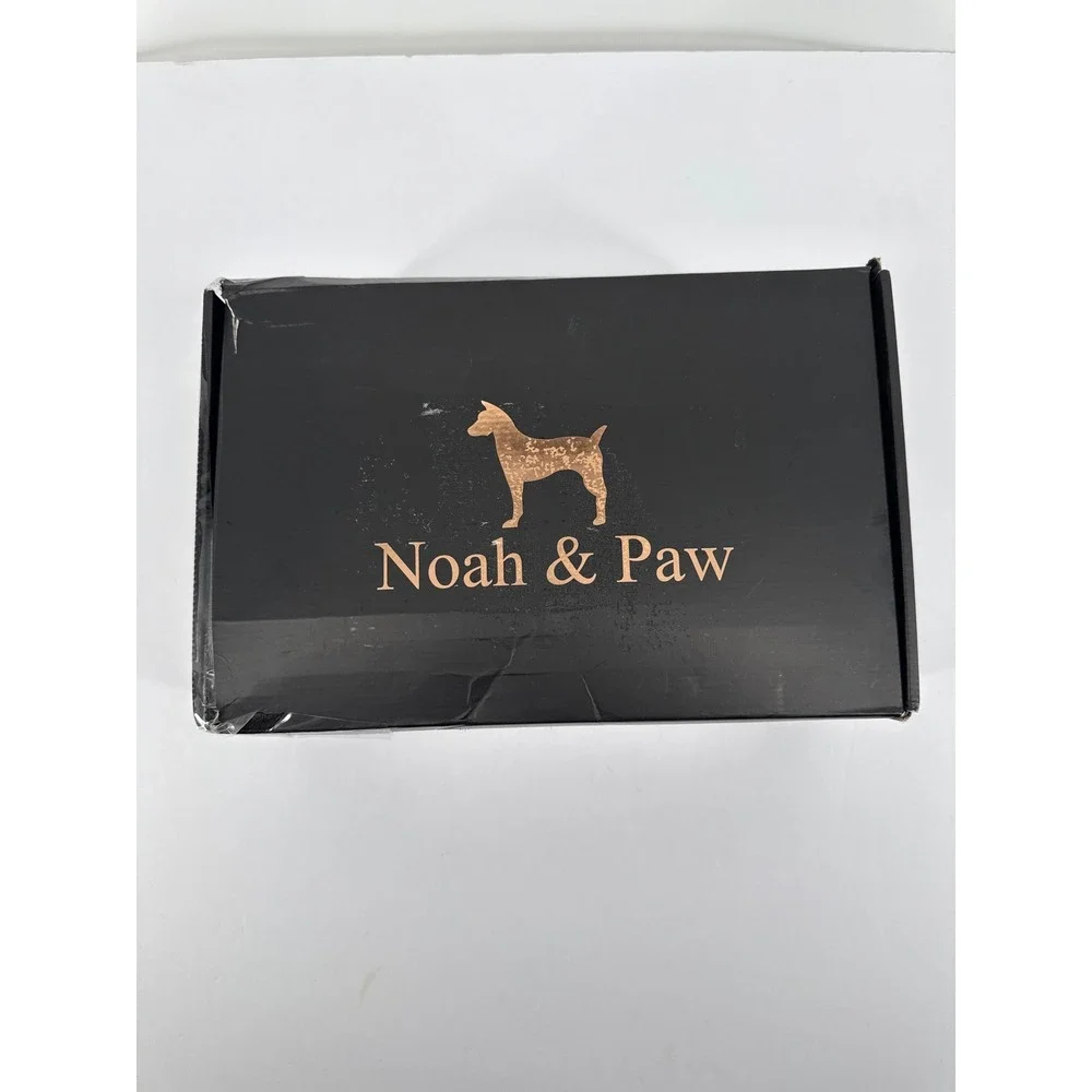 Noah & Paw Pet Carrier Sling Charcoal Grey Vegan Leather Faux Fur Small Dog Cat